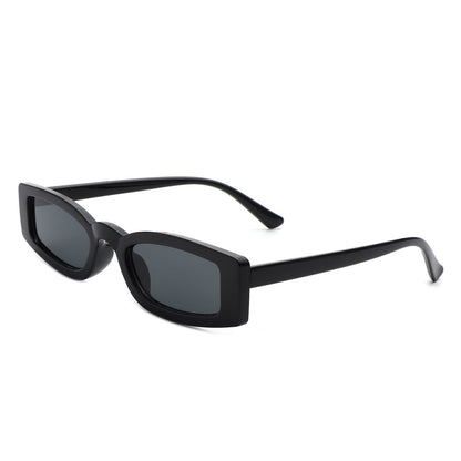 Starzest - Retro Rectangle Slim Tinted Square Narrow Sunglasses - Apprev1 PLUS STORE