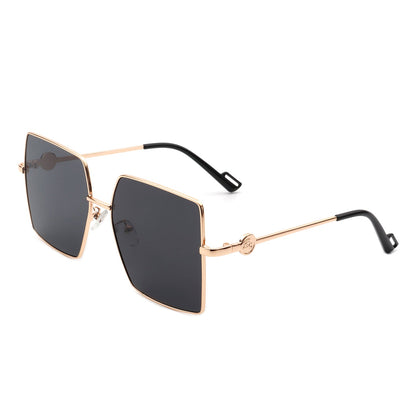 Benazia - Square Oversize Flat Top Large Tinted Women Fashion Sunglasses - Apprev1 PLUS STORE