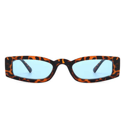 Starzest - Retro Rectangle Slim Tinted Square Narrow Sunglasses - Apprev1 PLUS STORE