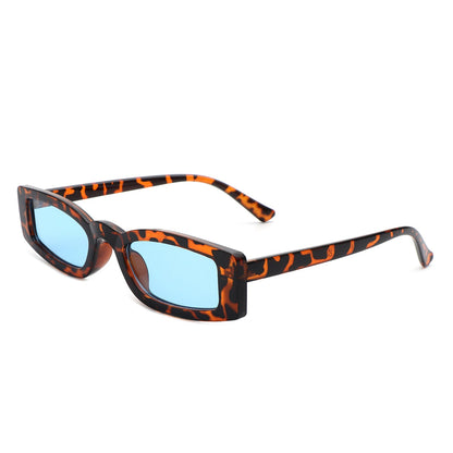 Starzest - Retro Rectangle Slim Tinted Square Narrow Sunglasses - Apprev1 PLUS STORE