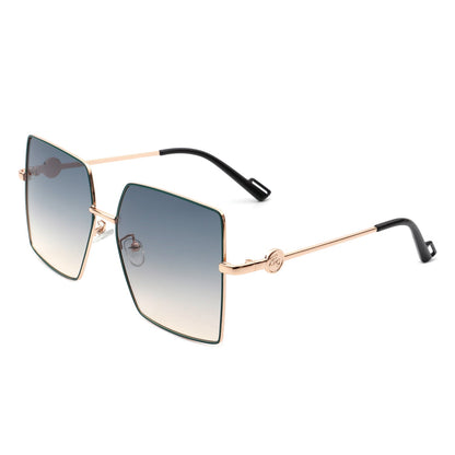 Benazia - Square Oversize Flat Top Large Tinted Women Fashion Sunglasses - Apprev1 PLUS STORE