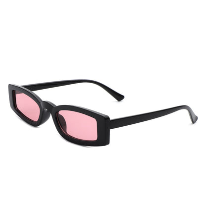 Starzest - Retro Rectangle Slim Tinted Square Narrow Sunglasses - Apprev1 PLUS STORE
