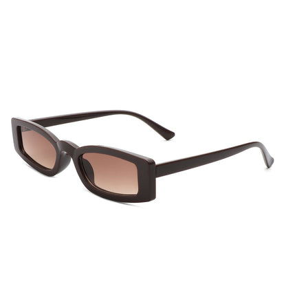 Starzest - Retro Rectangle Slim Tinted Square Narrow Sunglasses - Apprev1 PLUS STORE
