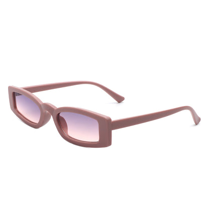 Starzest - Retro Rectangle Slim Tinted Square Narrow Sunglasses - Apprev1 PLUS STORE