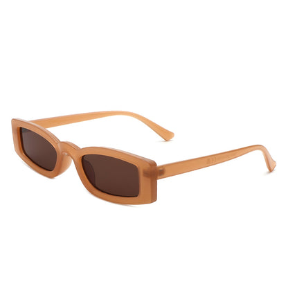 Starzest - Retro Rectangle Slim Tinted Square Narrow Sunglasses - Apprev1 PLUS STORE